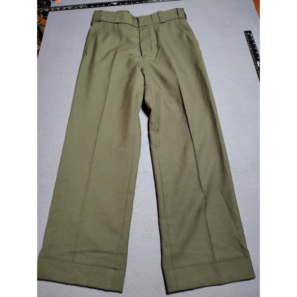 Spiewak Uniform Pants Men 31/28 Olive Flat Non-Cargo Duty Trousers‎ Work